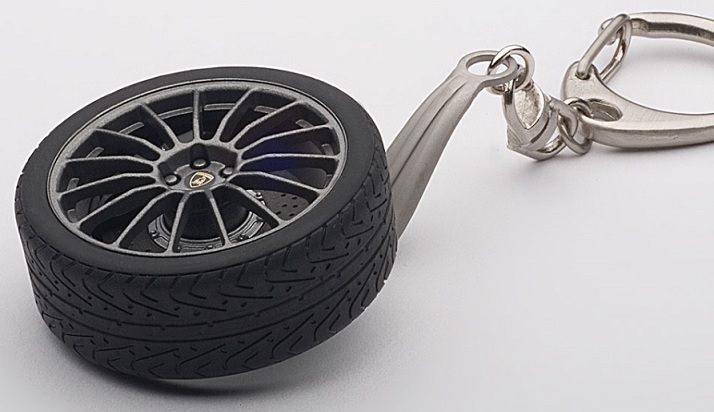 AutoArt Lamborghini Gallardo Superleggera Wheel Keychain